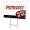 Signmission Bratwurst Yard Sign & Stake outdoor plastic coroplast window, C-2436 Bratwurst C-2436 Bratwurst - alternate 1